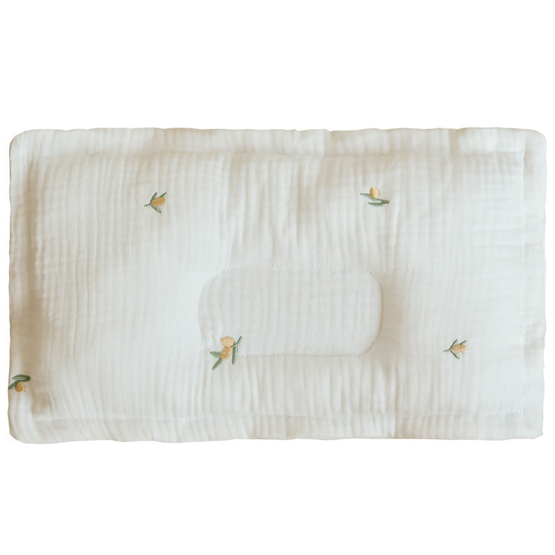All Cotton Embroidered All-weather Baby Pillow
