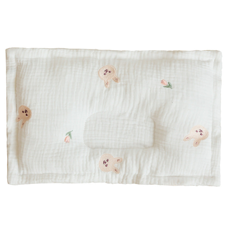 All Cotton Embroidered All-weather Baby Pillow